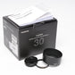 Fujifilm Fujinon XF 30mm f2.8 R LM WR Macro, Mint, Boxed + UV