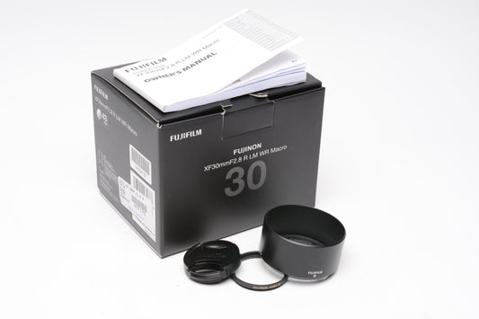 Fujifilm Fujinon XF 30mm f2.8 R LM WR Macro, Mint, Boxed + UV
