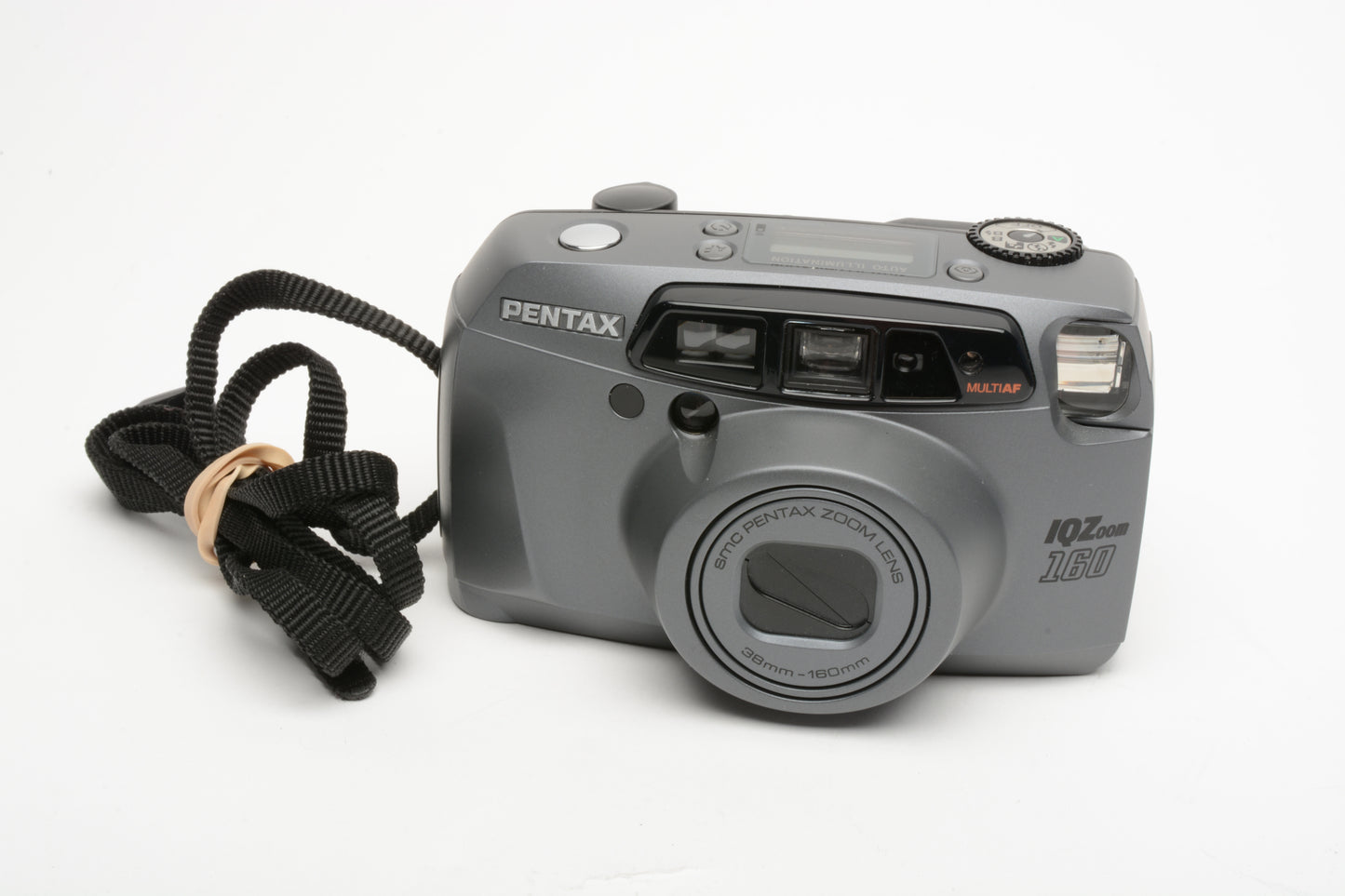 Pentax IQZoom 160 35mm Point&Shoot Camera w/38-160mm zoom, tested, very clean
