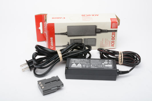 Canon ACK-DC20 AC Adapter Kit, Mint, Boxed, Genuine