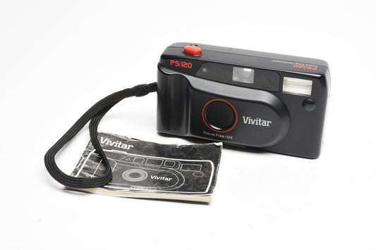 Vivitar PS120 35mm Point&Shoot camera, Tested, Great w/Manual