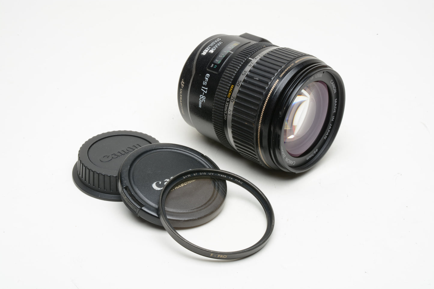 Canon EFS 17-85mm f4-5.6 IS USM Zoom lens, UV, *Manual Focus Only!