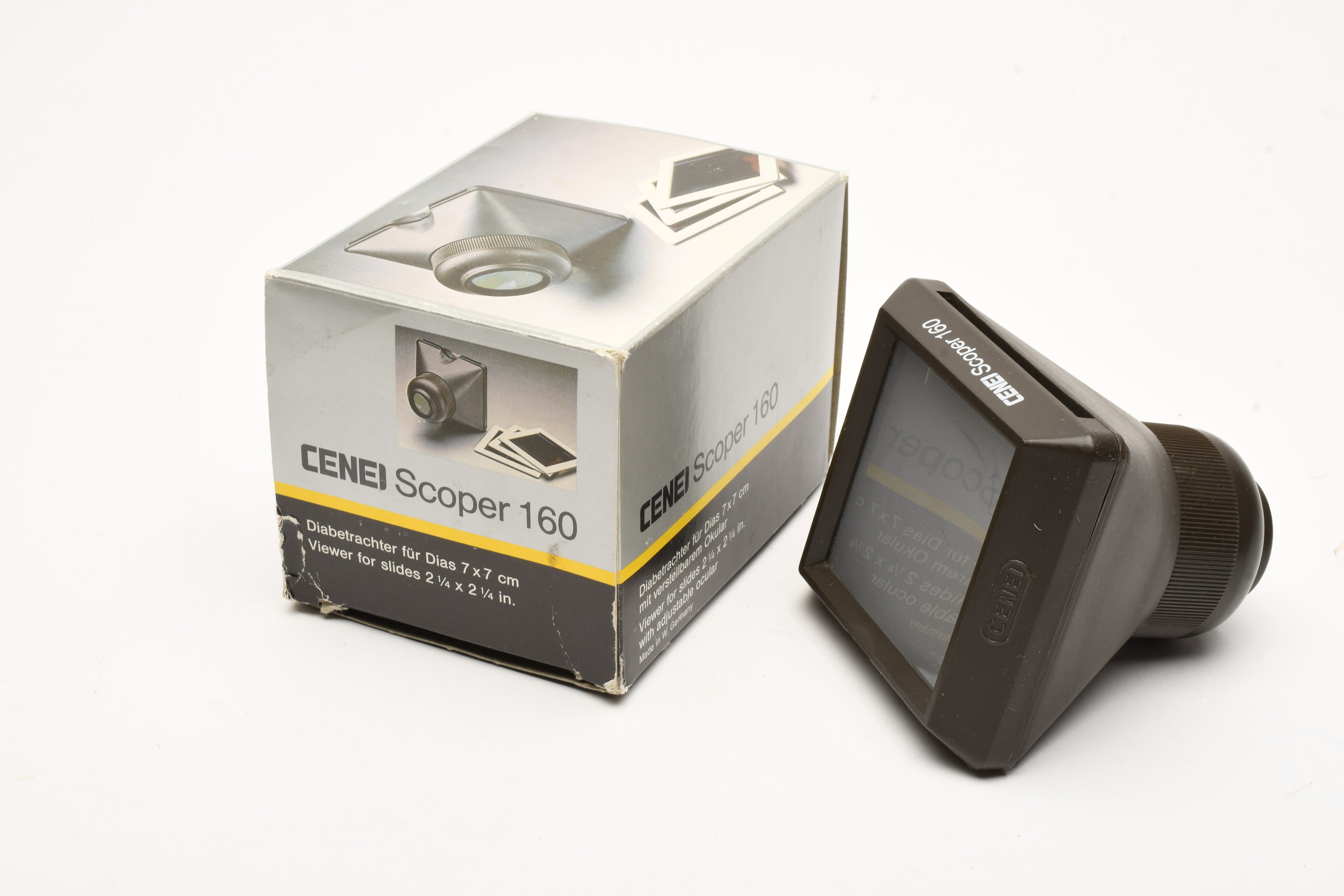 Cenei scope 160 viewer for 2 1/4 slides, Nice and clean, boxed ...
