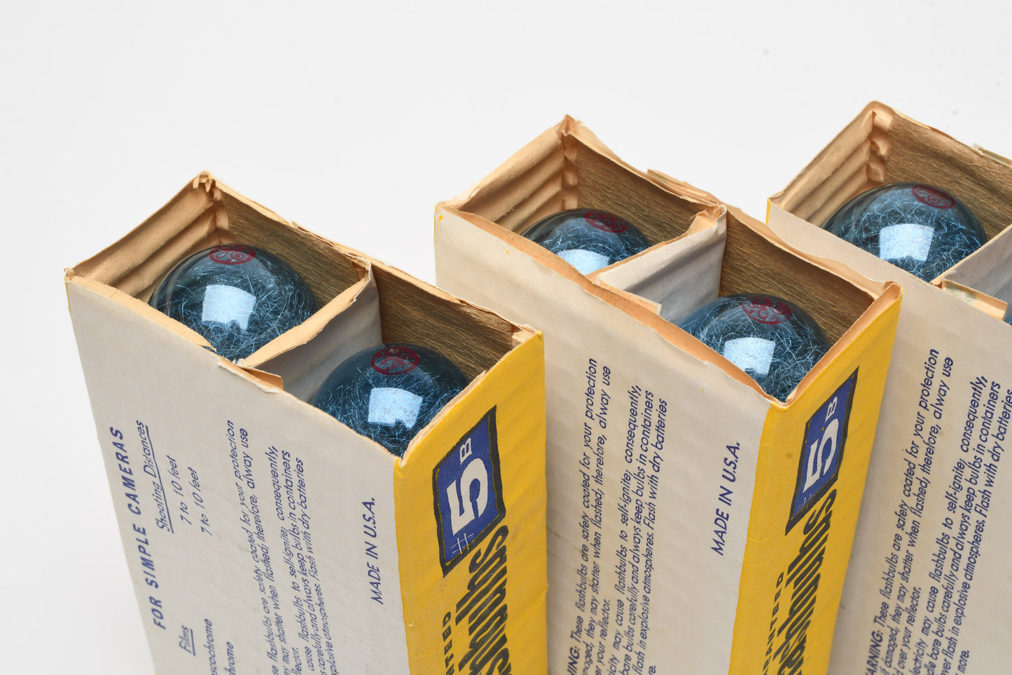 12X GE 5B Flash bulbs (Blue) in box - New