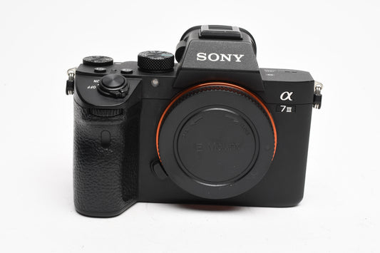 Sony A7 III Mirrorless Body, batt+charger, 9172 Acts! Great!