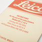 Leica Models M1, 2,3,4  Instructions book, Very clean, 67 pages