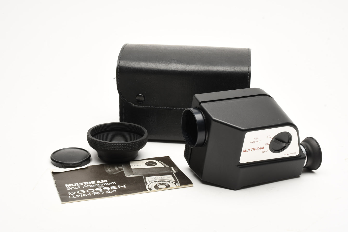 Gossen MultiBean spot attachment 1, 5, 10 Degrees for SBC, In case, hood, Clean