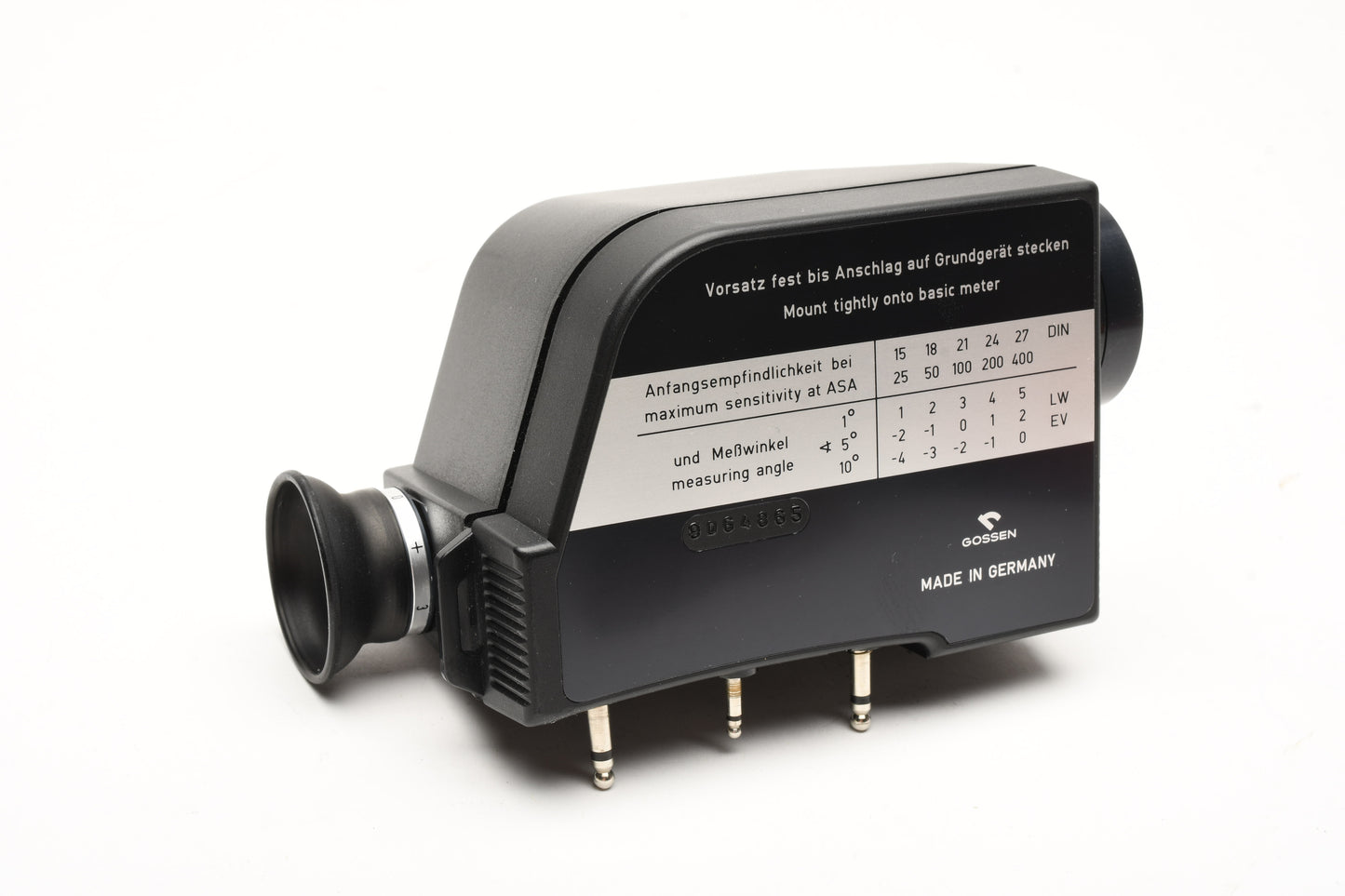 Gossen MultiBean spot attachment 1, 5, 10 Degrees for SBC, In case, hood, Clean