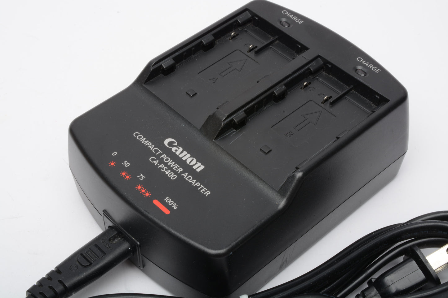 Canon CA-PS400 dual charger  for 2X BP-511 batteries - Genuine