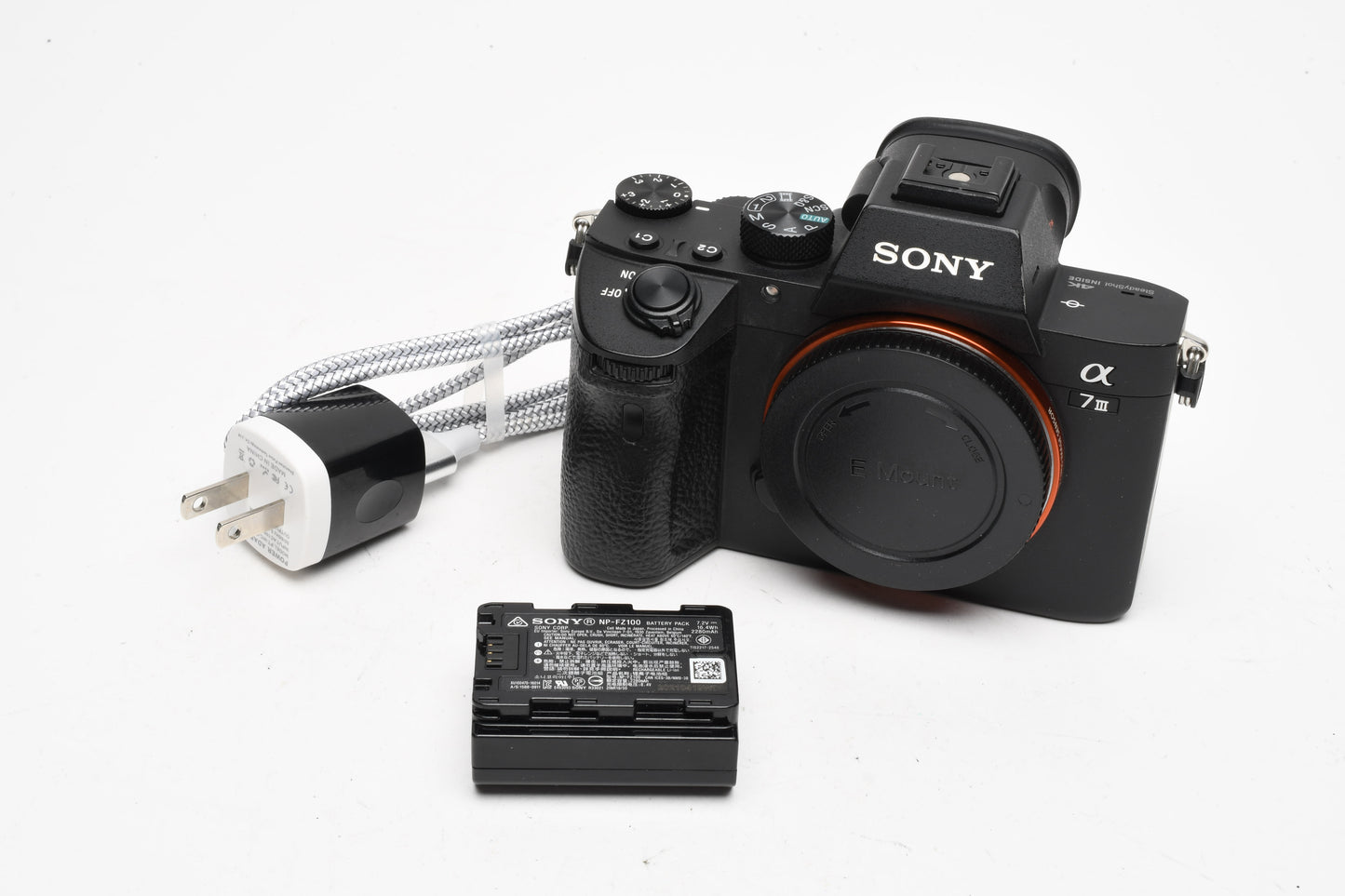 Sony A7 III Mirrorless Body, batt+charger, 9172 Acts! Mint-