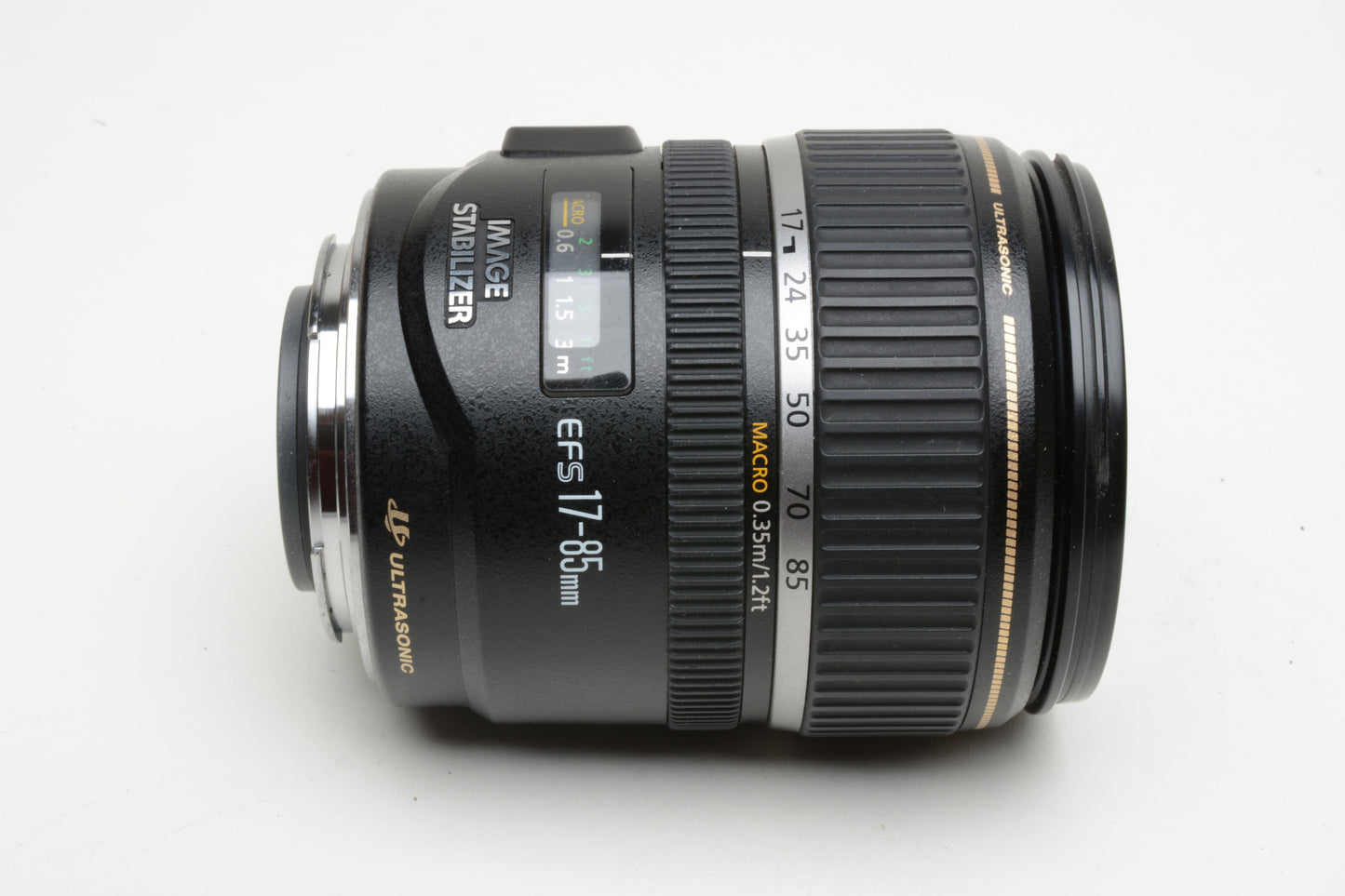 Canon EFS 17-85mm f4-5.6 IS USM Zoom lens, UV, Hood, *Manual Focus Only!