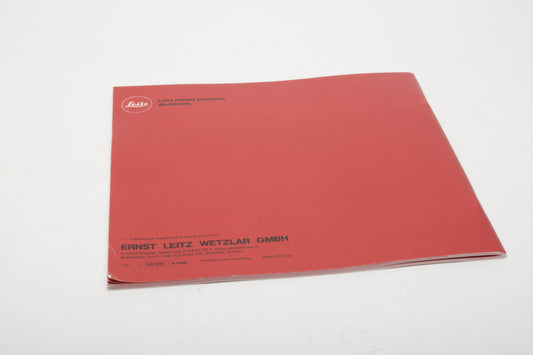 Small Leica Chronicle book, The development since 1914 63 pages