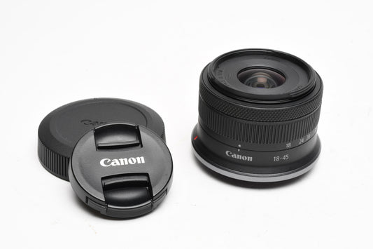 Canon RF-S 18-45mm f4.5-6.3 IS STM compact zoom lens, Mint-