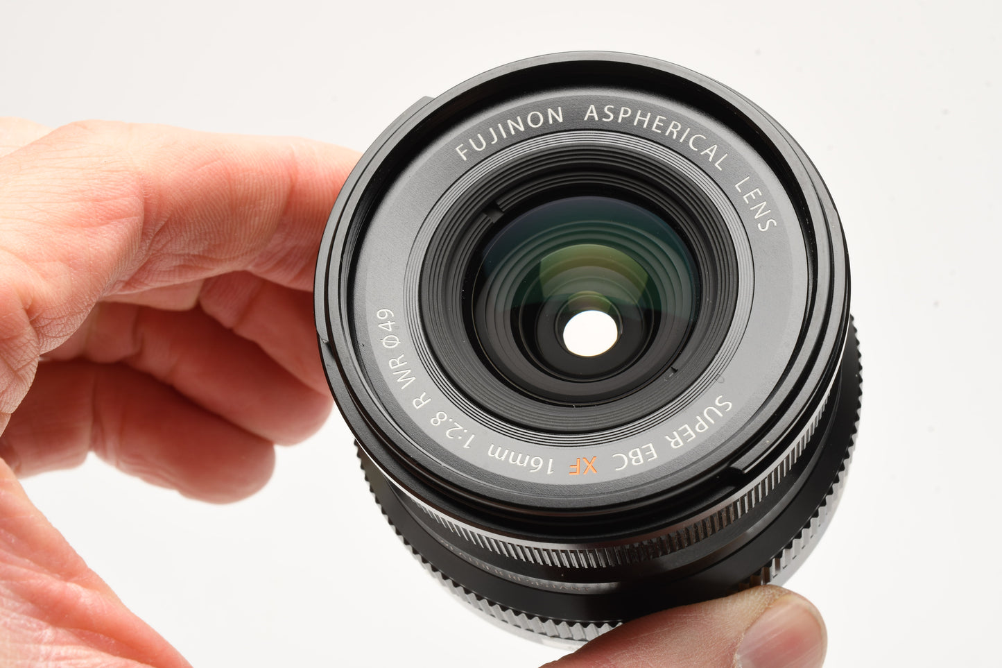 Fujifilm Super EBC XF 16mm f2.8 R WR Aspherical lens, X Mount + Hood, Mint-