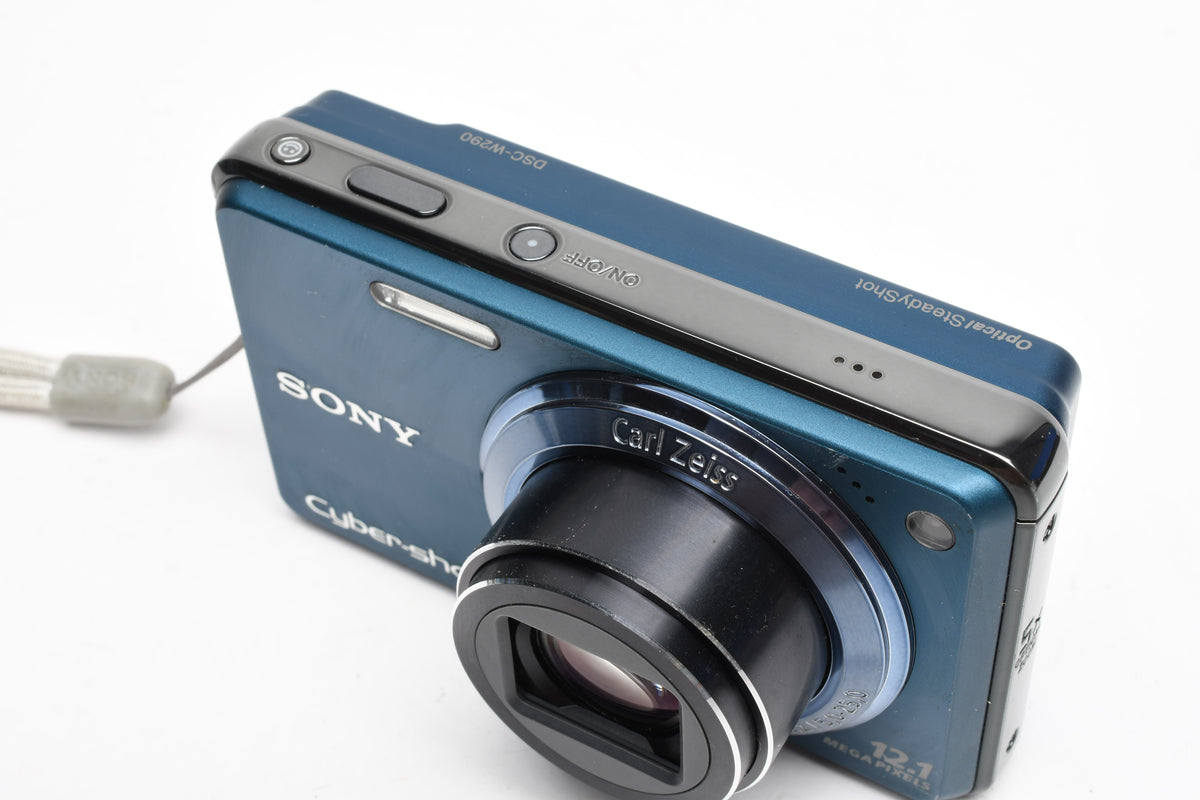 Sony DSC-W290 12.1MP Digital Point&Shoot camera, batt+charger+8GB Pro Duo + Case