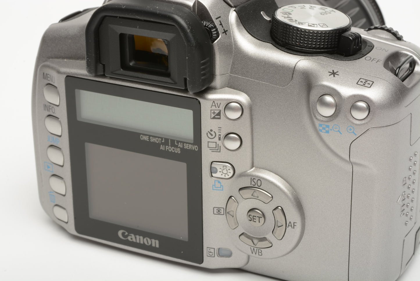 Canon EOS Digital Rebel DSLR w/18-55mm f3.5-5.6 zoom lens, 2batts, charger CF card++++