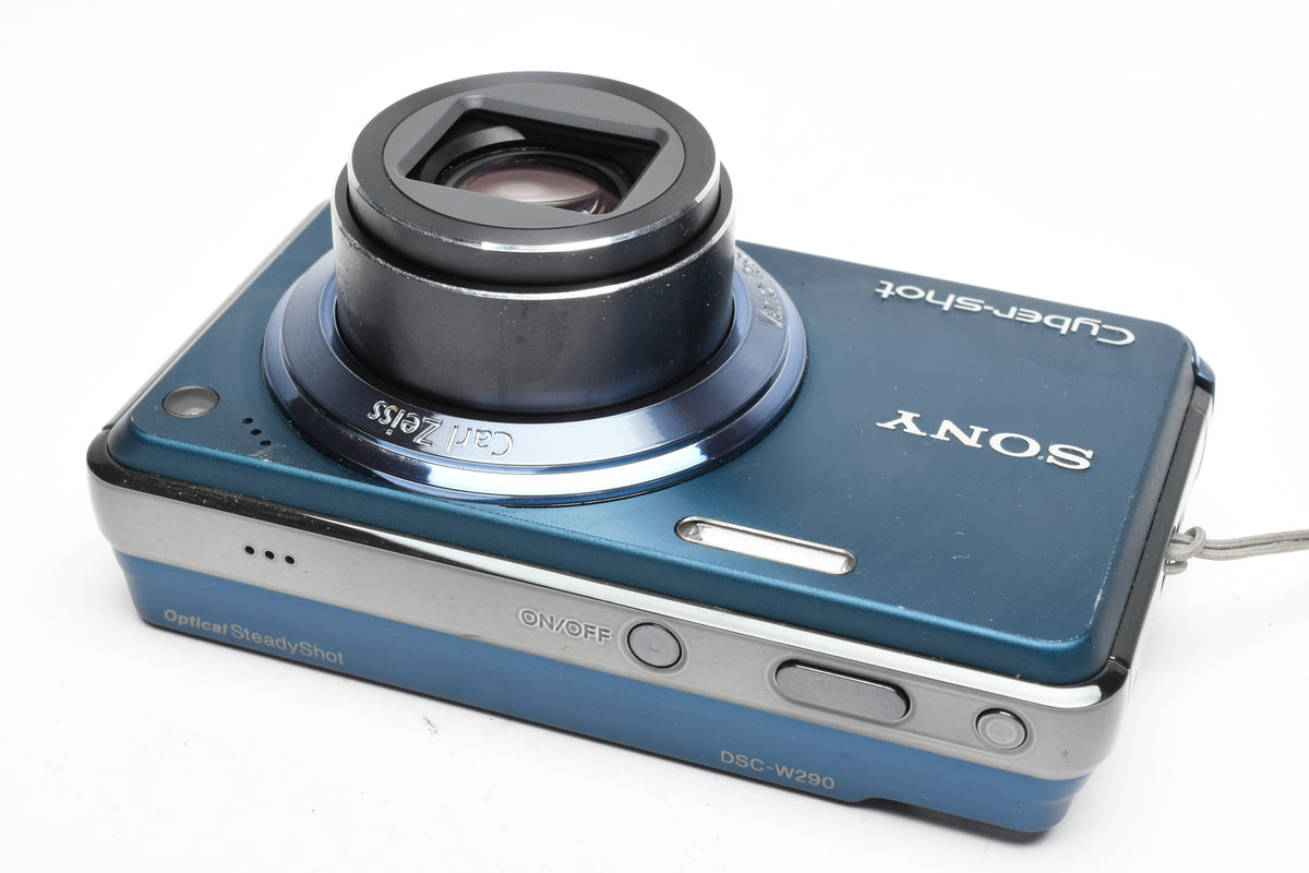 Sony DSC-W290 12.1MP Digital Point&Shoot camera, batt+charger+8GB Pro Duo + Case