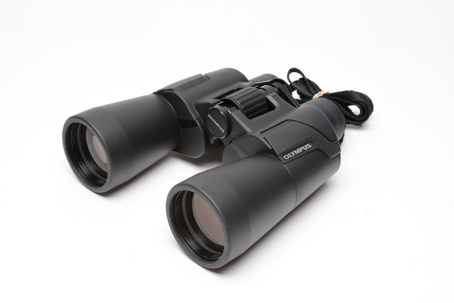 Olympus 10x50 S Binoculars, Case, Caps, Strap, Mint-