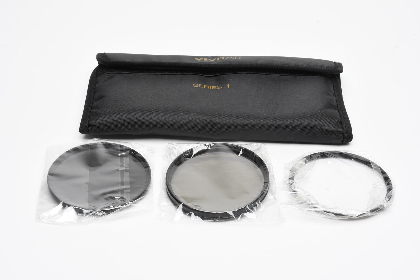 Vivitar 72mm Filter set in pouch:  UV, CPL, ND8 MC HD Series 1