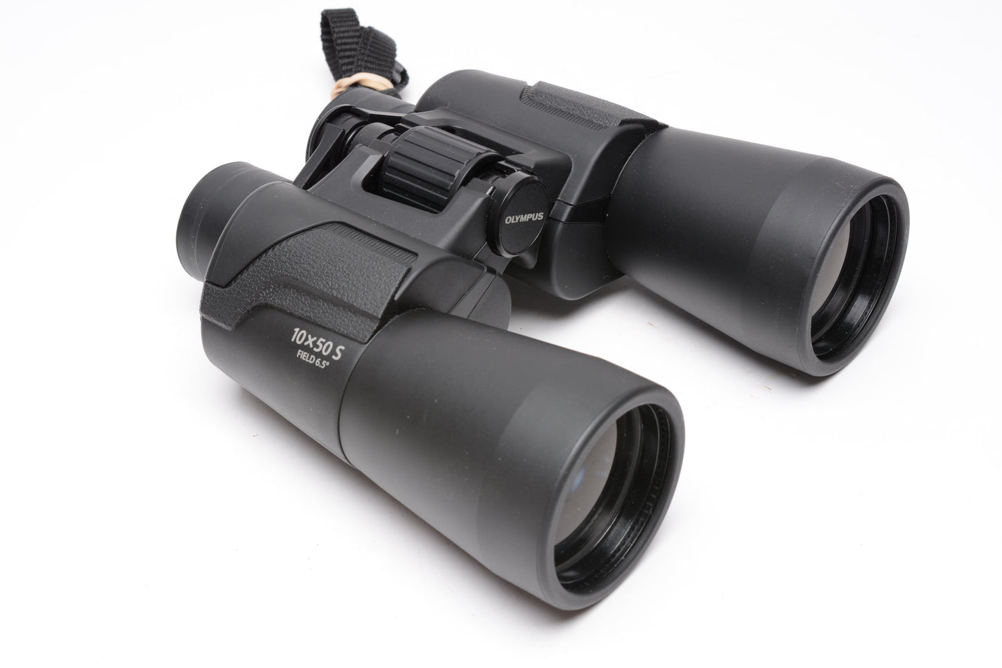 Olympus 10x50 S Binoculars, Case, Caps, Strap, Mint-
