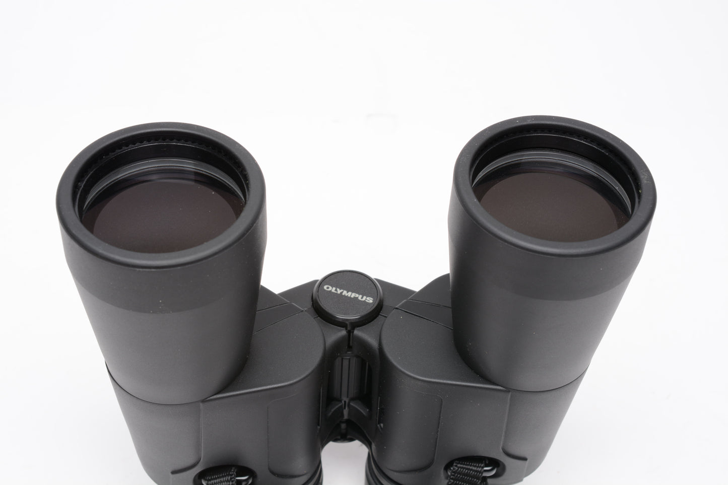 Olympus 10x50 S Binoculars, Case, Caps, Strap, Mint-