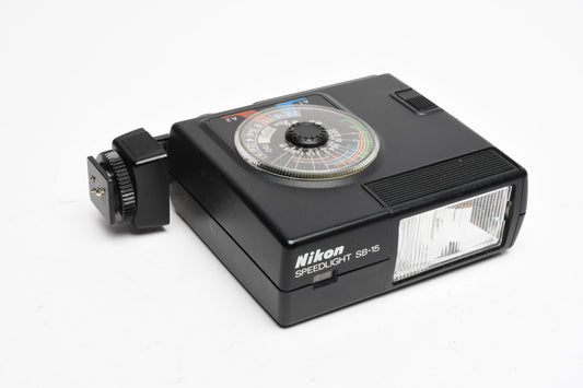Nikon SB-15 compact flash w/manual & Sales Brochure, works