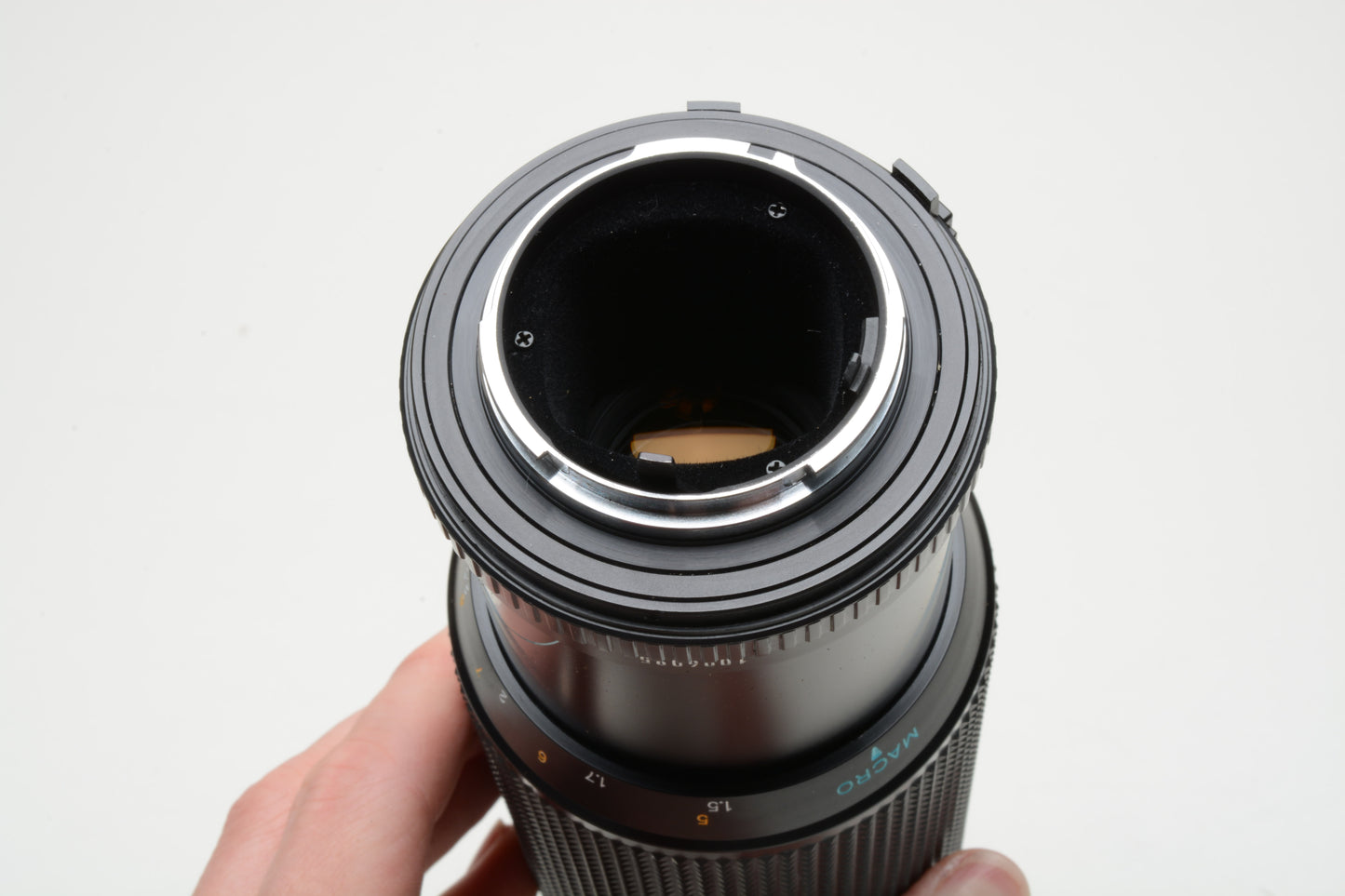 Minolta 100-300mm f5.6 MD Mount Telephoto zoom lens, hood, very clean!