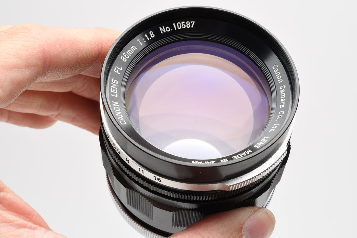 Canon FL 85mm f1.8 Breech Mount Lens, Mint-, Great!