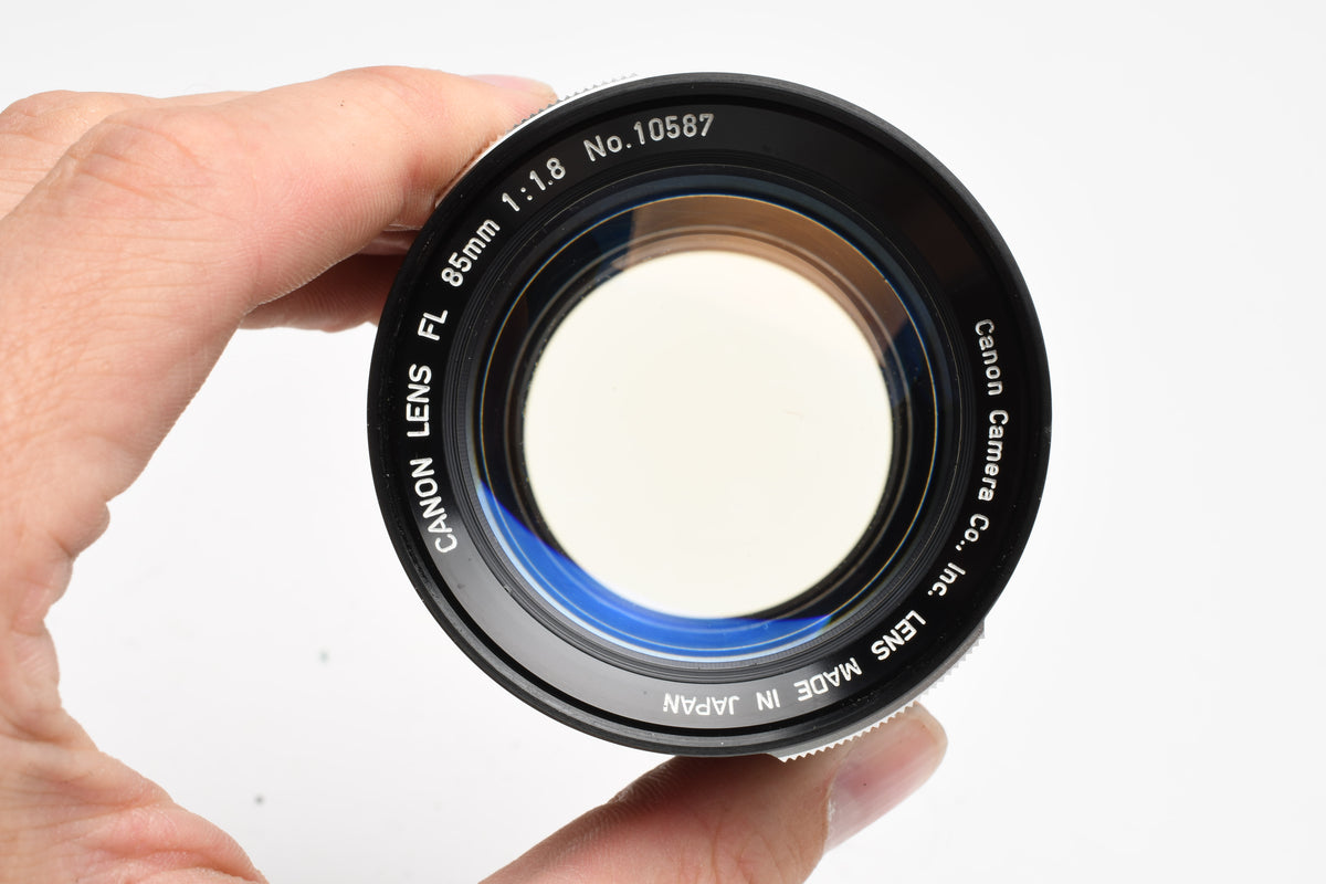Canon FL 85mm f1.8 Breech Mount Lens, Mint-, Great!