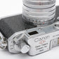 Canon II S2 (EP) Rangefinder camera w/LTM 50mm f1.8 lens, case, UV, Tested, Mint-