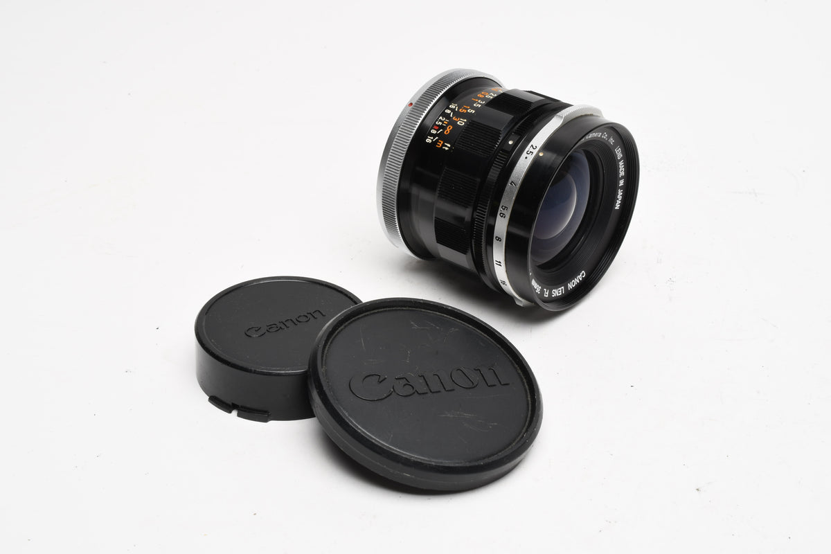 Canon FL 35mm f2.5 Breech Mount Lens, Mint-, Great!
