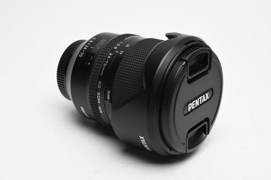 Pentax HD D-FA 24-70mm F2.8 SDM WR ED Lens, Hood, Box, Great!
