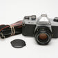 Pentax K1000 35mm SLR w/50mm f2 lens, New seals, strap, Nice!!
