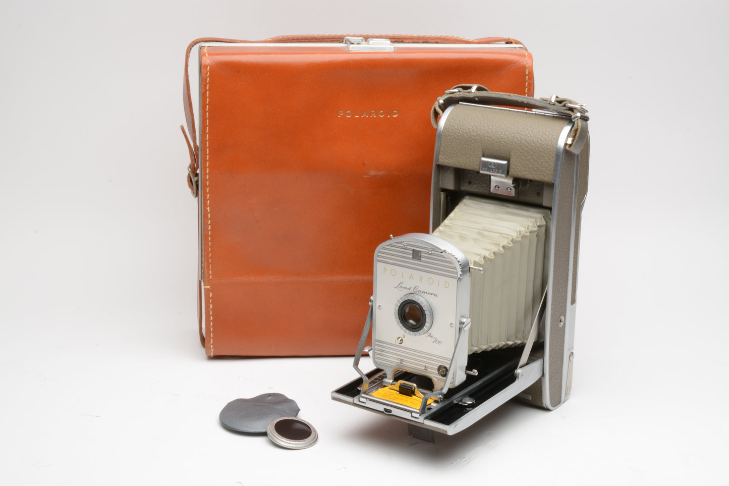 Polaroid Land camera Model 700, Case, filter, Vintage