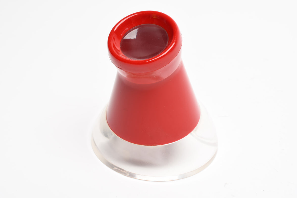 Hakuba Optical scale loupe (Red) in 100ths inches