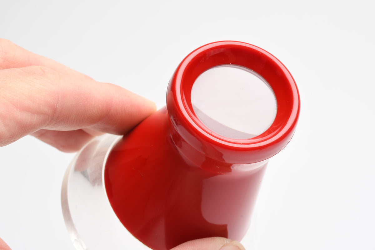 Hakuba Optical scale loupe (Red) in 100ths inches