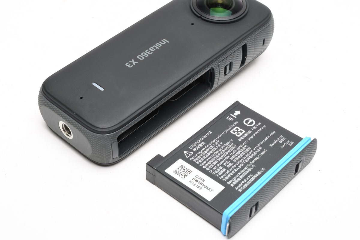 Insta360 X3 Pocket 360 Action Camera Bundle w/ Selfie Stick, Case + USB