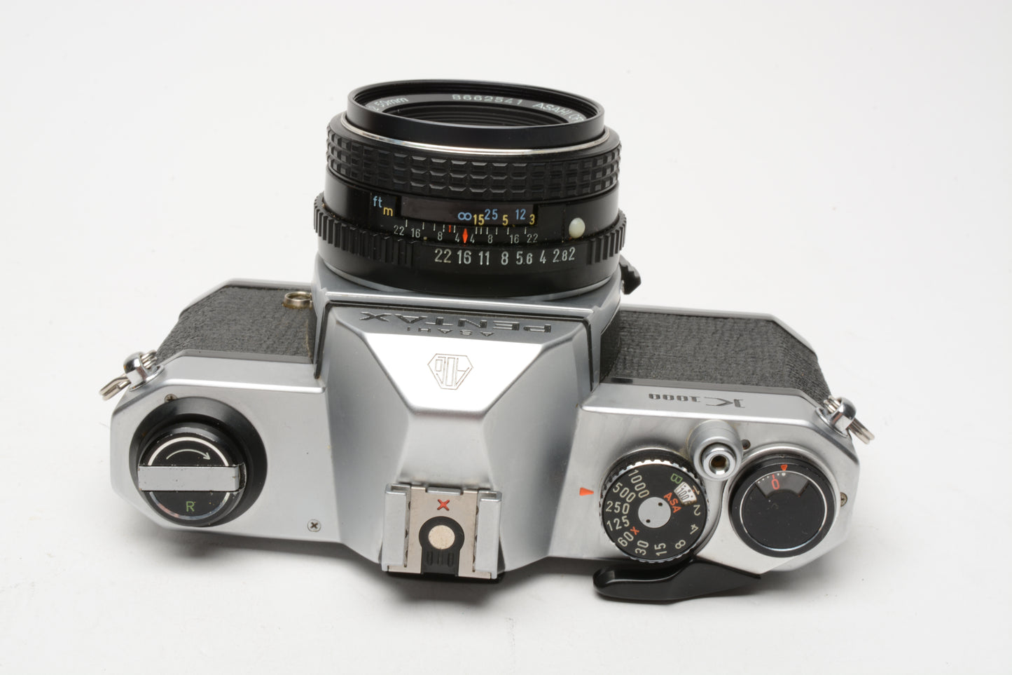 Pentax K1000 35mm SLR w/50mm f2 lens, New seals, strap, Nice!!