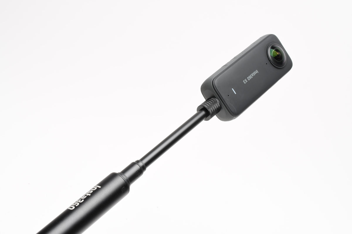 Insta360 X3 Pocket 360 Action Camera Bundle w/ Selfie Stick, Case + USB