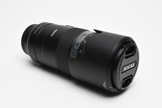 Pentax HD D-FA 70-210mm F4 SDM WR ED Lens, Hood, UV, Box, Mint-