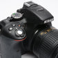 Nikon D5300 DSLR Camera w/AF-S 18-55mm f3.5-5.6 G II VR zoom, 2batts, 33K