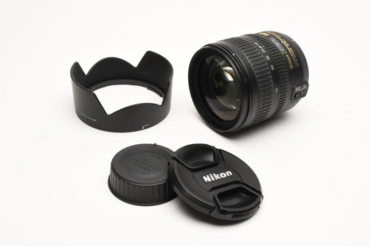 Nikon AF-S Nikkor 18-70mm 1:3.5-4.5 G ED DX IF w/Caps+hood, Mint-