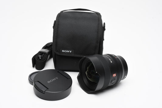 Sony FE 14mm f1.8 GM Lens SEL14F18GM, case, Mint, USA
