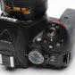 Nikon D5300 DSLR Camera w/AF-S 18-55mm f3.5-5.6 G II VR zoom, 2batts, 33K