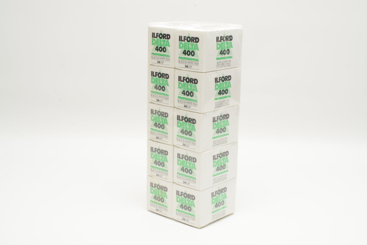 10X Ilford Delta 400 Pro B&W 35mm 135-36 film, Expired 3/2009