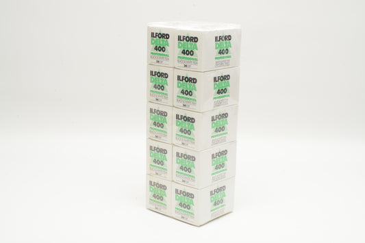 10X Ilford Delta 400 Pro B&W 35mm 135-36 film, Expired 3/2009