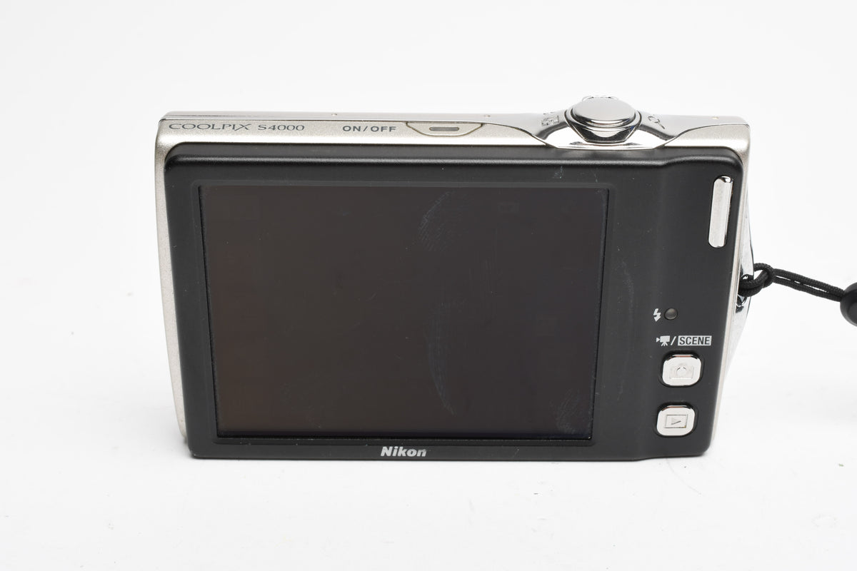 Nikon Coolpix S4000 12MP Digital Point&Shoot, Wide zoom, Tested, Clean!