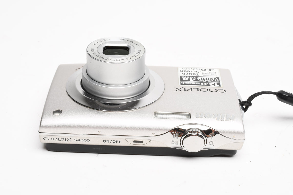 Nikon Coolpix S4000 12MP Digital Point&Shoot, Wide zoom, Tested, Clean!