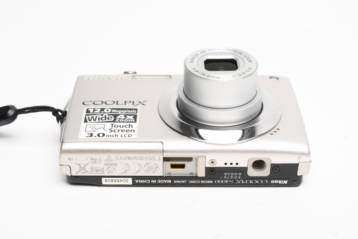 Nikon Coolpix S4000 12MP Digital Point&Shoot, Wide zoom, Tested, Clean!