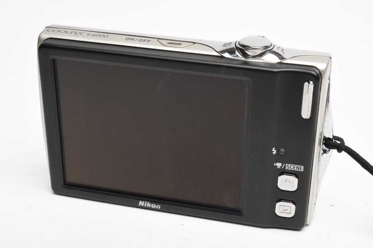 Nikon Coolpix S4000 12MP Digital Point&Shoot, Wide zoom, Tested, Clean!